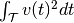\int_{\mathcal{T}} v(t)^2 dt